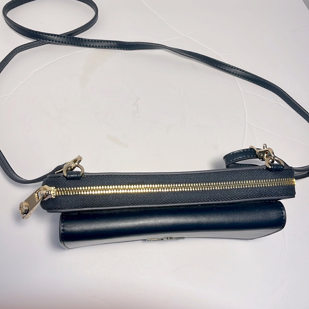 Spartina Navy Blue Leather Crossbody Purse - Picture 3 of 12